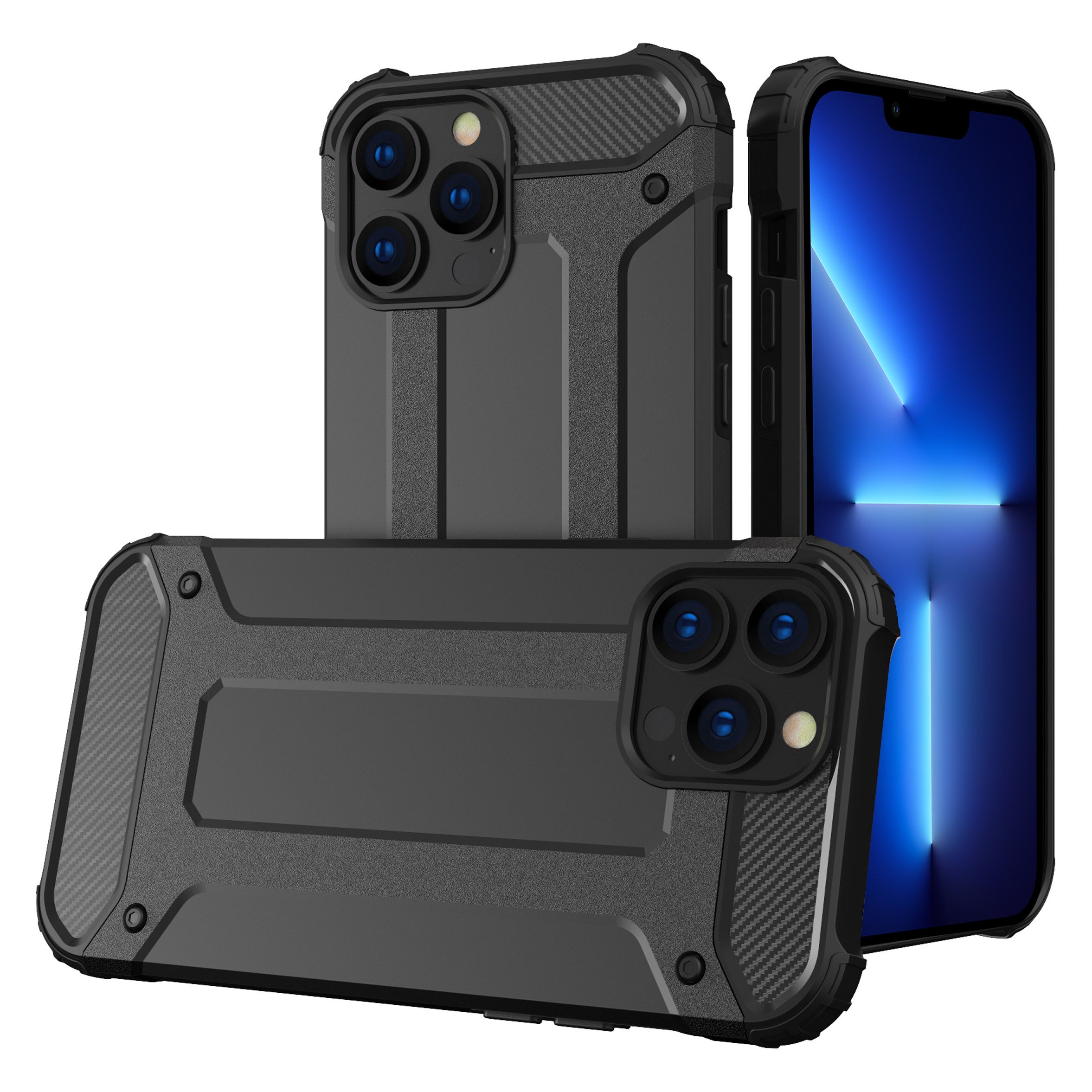 Pro iPhone 13 Pro Max 6,7 palcový Bump Proof Phone Protector Hard PC Back Měkký zadní kryt TPU Pro iPhone 13 Pro Max 6,7 palcový Bump Proof Phone Protector Hard PC Back Měkký zadní kryt TPU